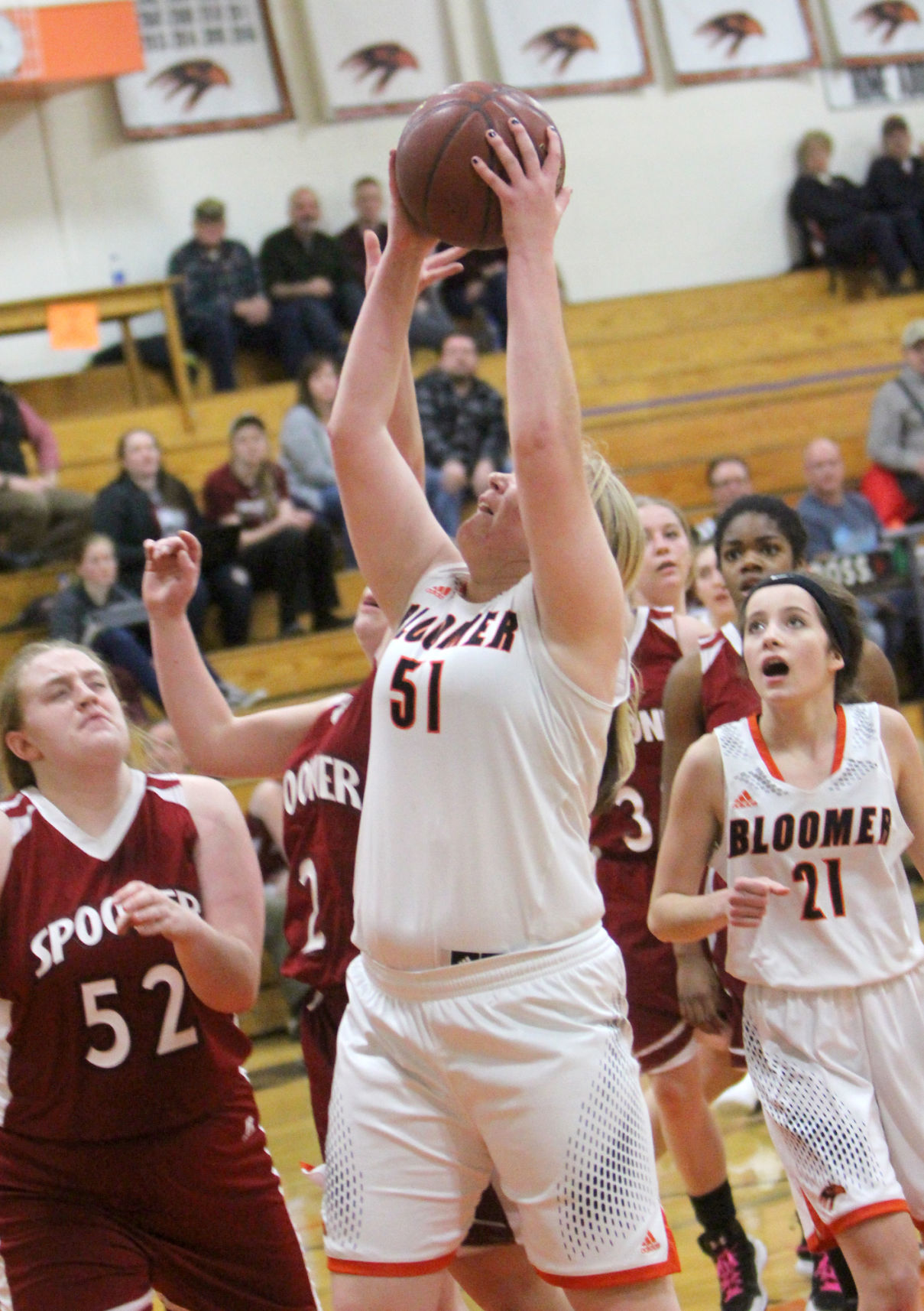 Spooner at Bloomer girls basketball 12-11-18